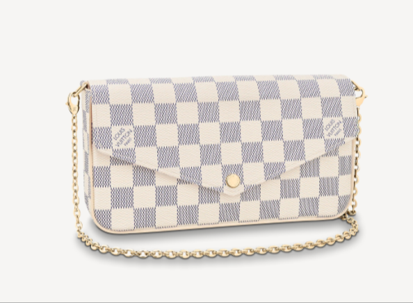 #n63106 l**is V*t*n damier azur canvas pochette felicie