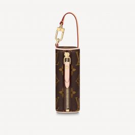 Micro papillon leather bag charm Louis Vuitton Brown in Leather - 34928939