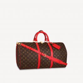 Louis Vuitton Damier Infini Keepall Bandouliere 45 - Red Carry-Ons