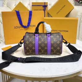 Louis Vuitton Keepall Bandouliere 25 Monogram Macassar Minty Green in  Coated Canvas/Cowhide Leather with Black-tone - US