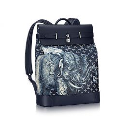 M40998 Louis Vuitton Premium Mykonos Monogram Canvas Tahitienne Neverfull  Bag-Blue