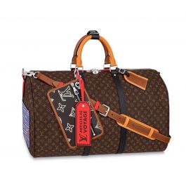 New 2021 Limited Edition Louis Vuitton Keepall Bandoulière 45 Bag Virgil Abloh