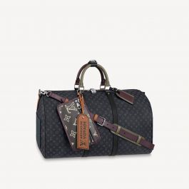 LOUIS VUITTON Keepall Bandouliere 50 Handbag Beige Leather M55609 Virgil  Abloh