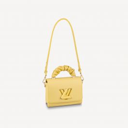 Louis Vuitton Yellow Taurillon Leather Press It Bracelet