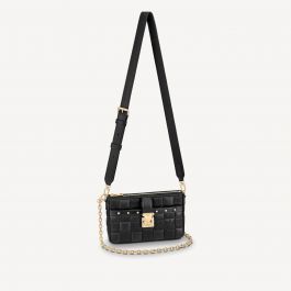 Louis Vuitton M59046 Shoulder Bag, Pochette Troca Noir,  Black, NOIR : Clothing, Shoes & Jewelry