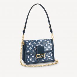 Louis Vuitton Vintage Denim Shoulder Bag Multicolour