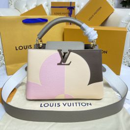 LOUIS VUITTON Capucines BB Hand Shoulder Bag Leather Galet M59699