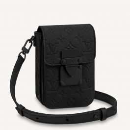 Louis Vuitton Trunk Slingbag Monogram Seal Black For Men, Men's