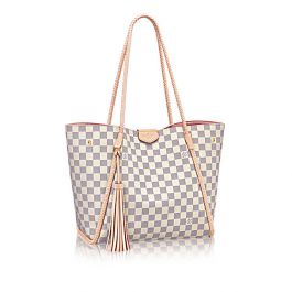 Louis Vuitton Damier Azur Propriano Braided Tote Bag Leather ref.310667 -  Joli Closet