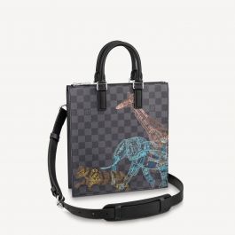 Louis Vuitton Louis Vuitton Sac Plat Ebene Damier Canvas Tote Handbag