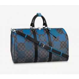 Louis Vuitton Josh Backpack Damier Graphite Giant Blue in Coated