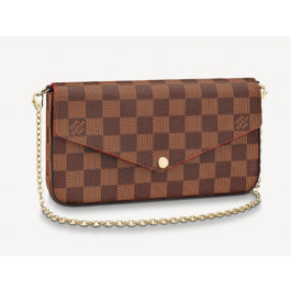 Authentic LOUIS VUITTON Damier Pochette Felicy N63032 Shoulder bag  #260-005