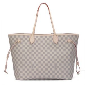 Louis Vuitton Damier Ebene Canvas GM Tote Shopper Handbag N41357 Full Kit