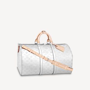 Louis Vuitton Monogram Mirror Keepall Bandouliere 50 - Metallic Carry-Ons,  Luggage - LOU802255