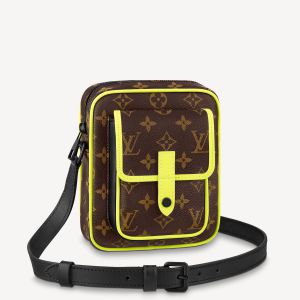 S-Lock Vertical Wearable Wallet Monogram Macassar Canvas - Bags M81522