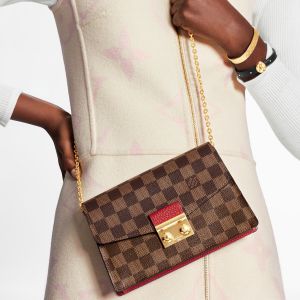 Louis Vuitton Croisette Wallet on Chain Damier Ebene