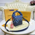 Louis Vuitton Japanese Cruiser Bag Blue Monogram Denim and Navy Blue T –  EliteLaza