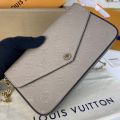 #M68697 Louis Vuitton Félicie Pochette-Tourterelle Beige