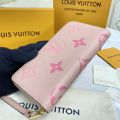 LOUIS VUITTON Zippy Lock me M62949 ROSE PUDWAR REDOUVAN Pink Long