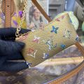 Louis Vuitton Handbag Monogram Floral Nano Bucket Women's M81724 Gold Lv  Garden