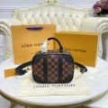 Louis Vuitton Unisex Valisette Souple BB Handbag Black Damier Ebene Coated  Canvas - LULUX